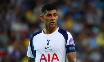 Cristian Romero of Tottenham Hotspur