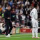 Xabi Alonso and Vinicius Junior of Real Madrid