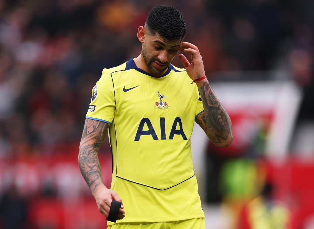 Cristian Romero of Tottenham Hotspur