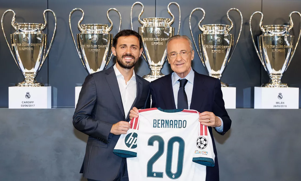 Real Madrid officially present Bernardo Silva in a private ceremony