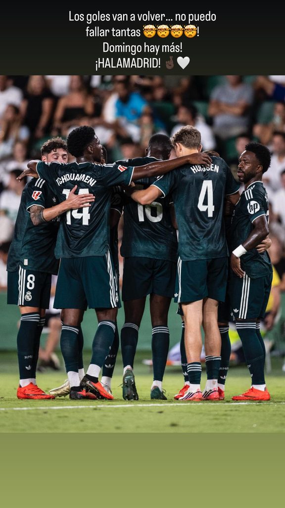 Vinicius Jr.'s message on Instagram after Elche win